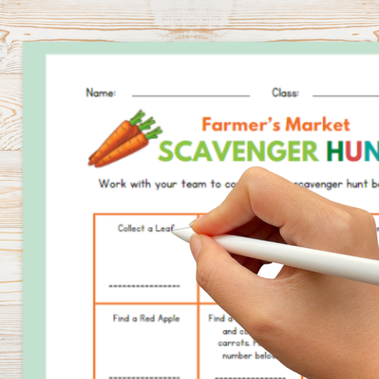 Free Farmer S Market Scavenger Hunt Printable