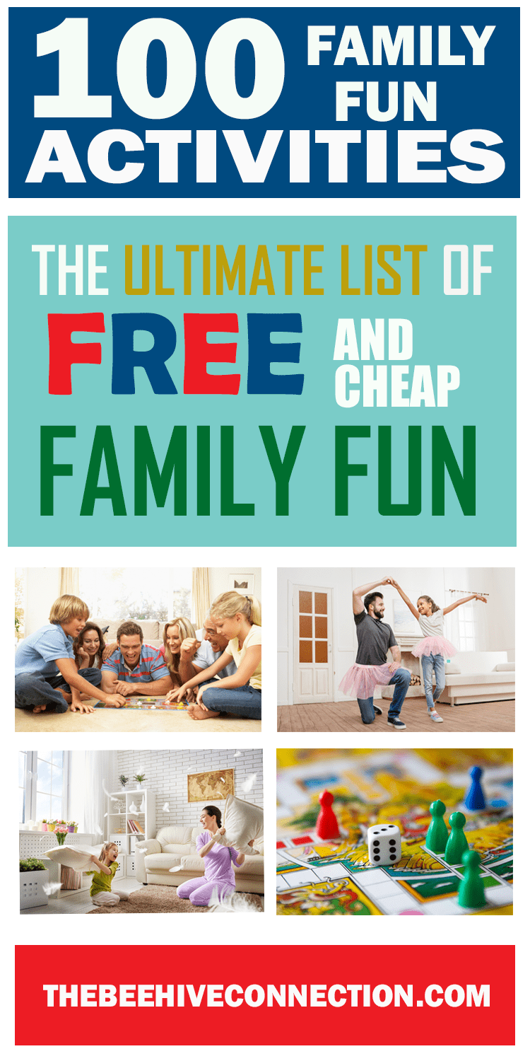 100 Ways to Have Fun With The Family - FREE and Cheap ways to have family fun