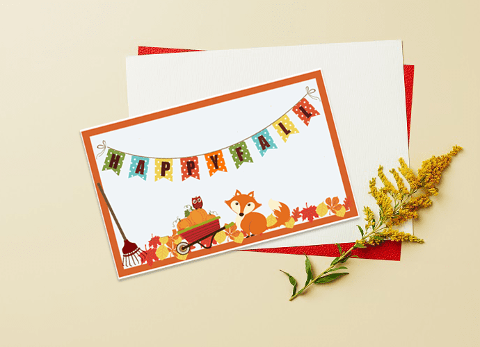 FREE Printables! Fall Greeting Cards for Everyone including neighbors