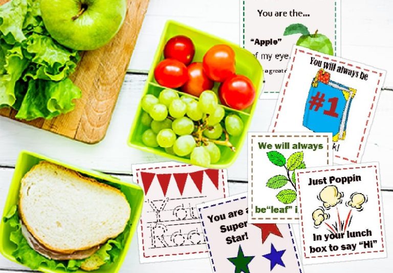 Lunch Box Notes FREE Printable