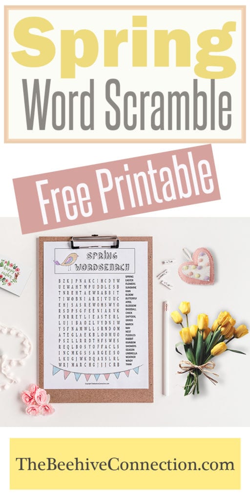 Spring Word Search FREE Printable