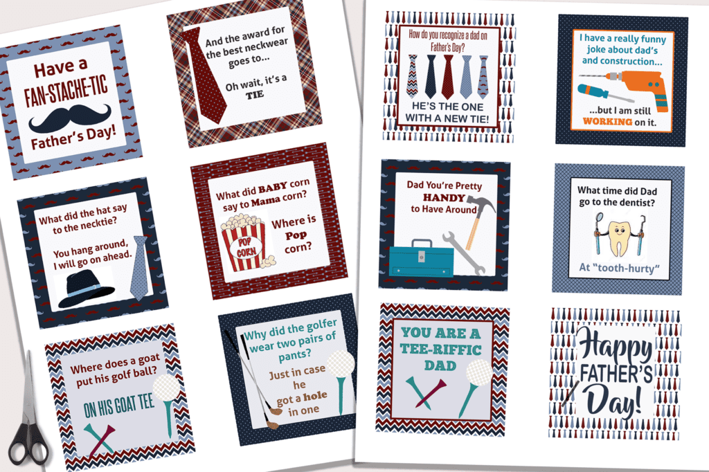 Fathers Day Jokes Gift Tags FREE Printables