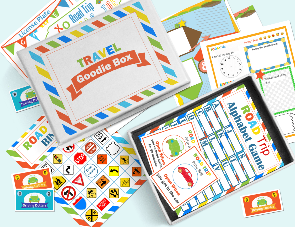 Travel Goodie Box Printables - Travel Games for Kids