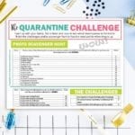 How to Keep Busy at Home: The Quarantine Challenge FREE Printable