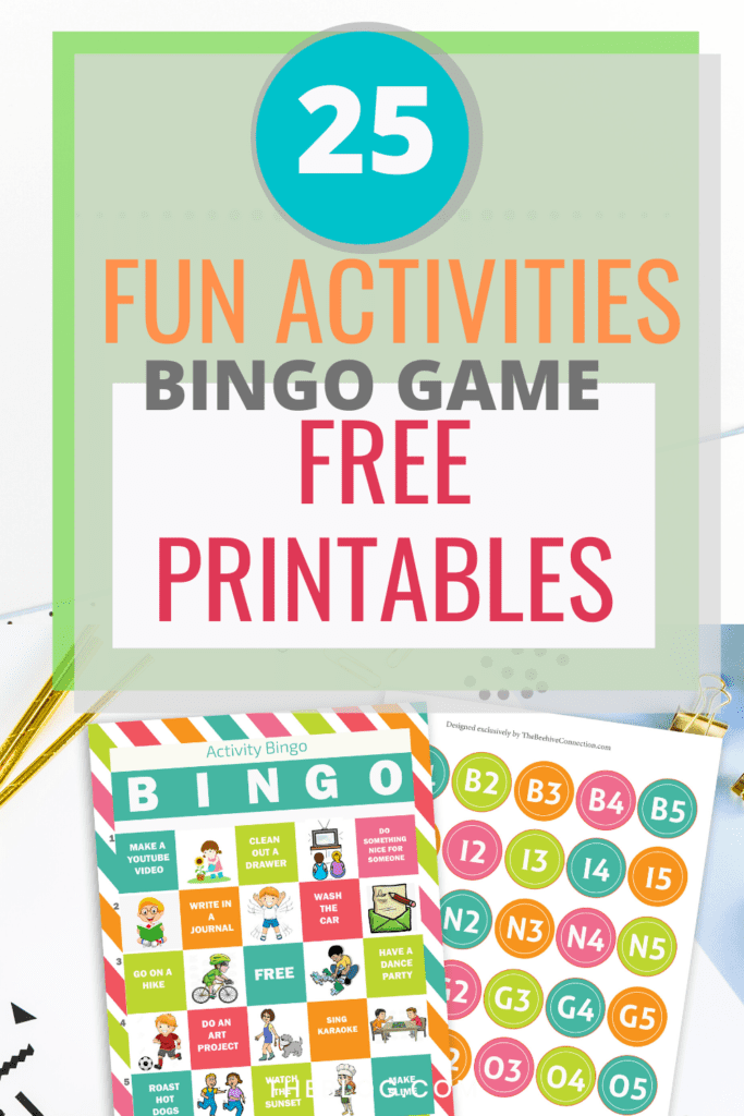 25 Fun Activities Bingo Game 