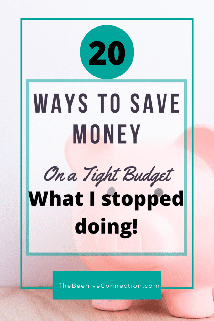 Pin 20 Ways to Save Money on a Tight Budget