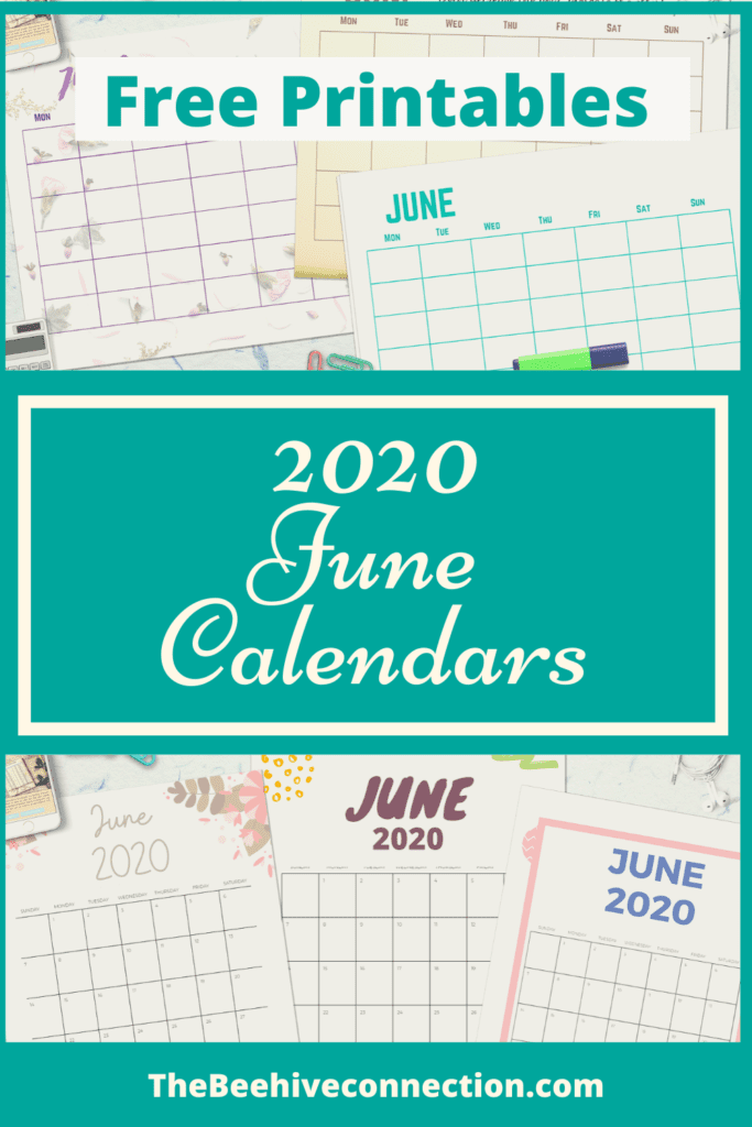 2020 June Calendars
