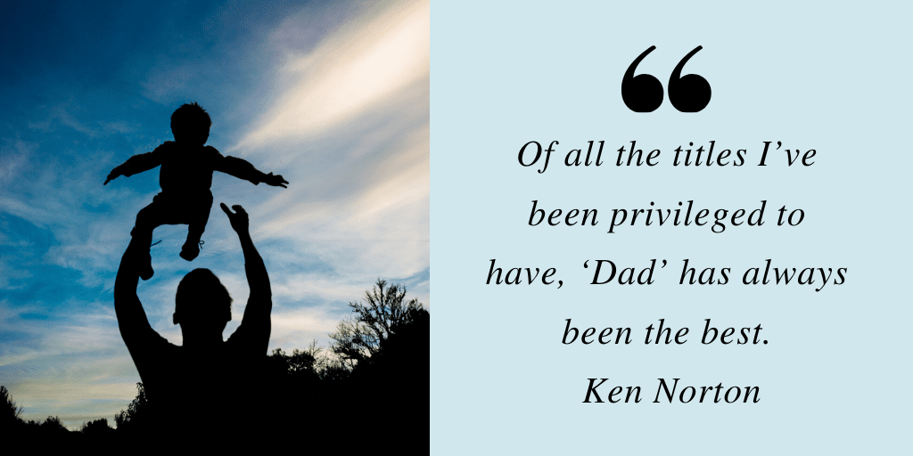 Dad and child FAtherhood Quotes