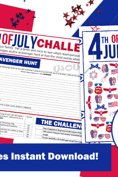 I Spy Game and Photo Scavenger Hunt 4th of July Printables