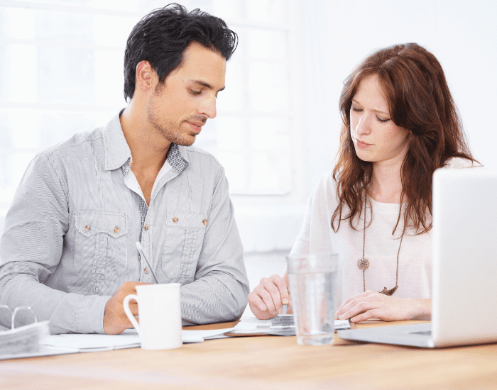 couple expressing the way to stop the fear of making decisions