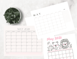 May 2021 Calendars