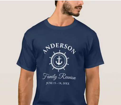 last name t-shirt family reunion or vacation ideas for t shirts