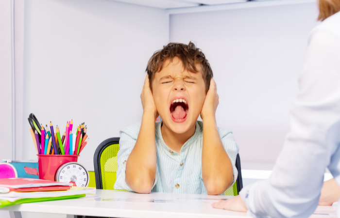 Tips for taming tantrums boy yelling