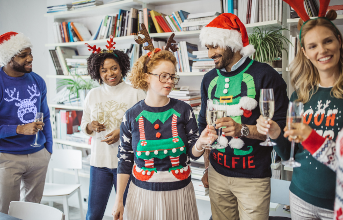 12 days of christmas ideas for work, ugly sweaters