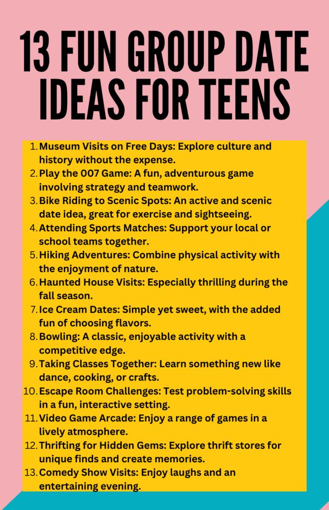 13 fun group date ideas for teens