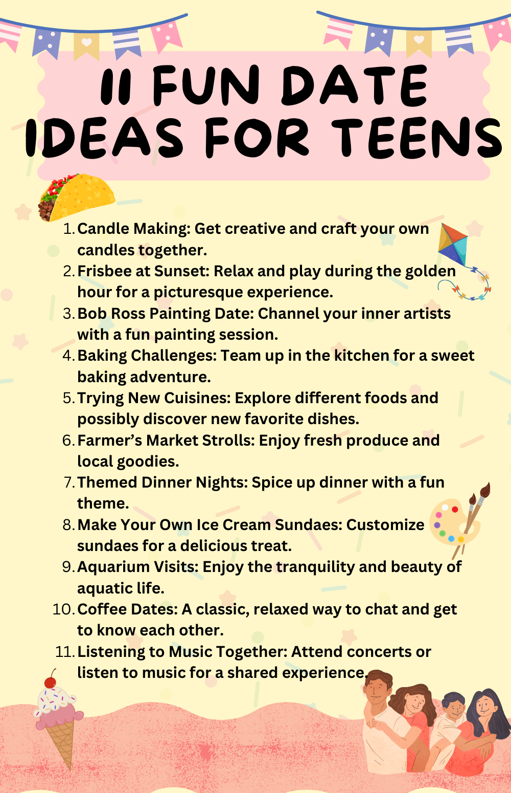 57 Fun Date Ideas for Teenagers: Spark Adventure! - The Beehive Connection