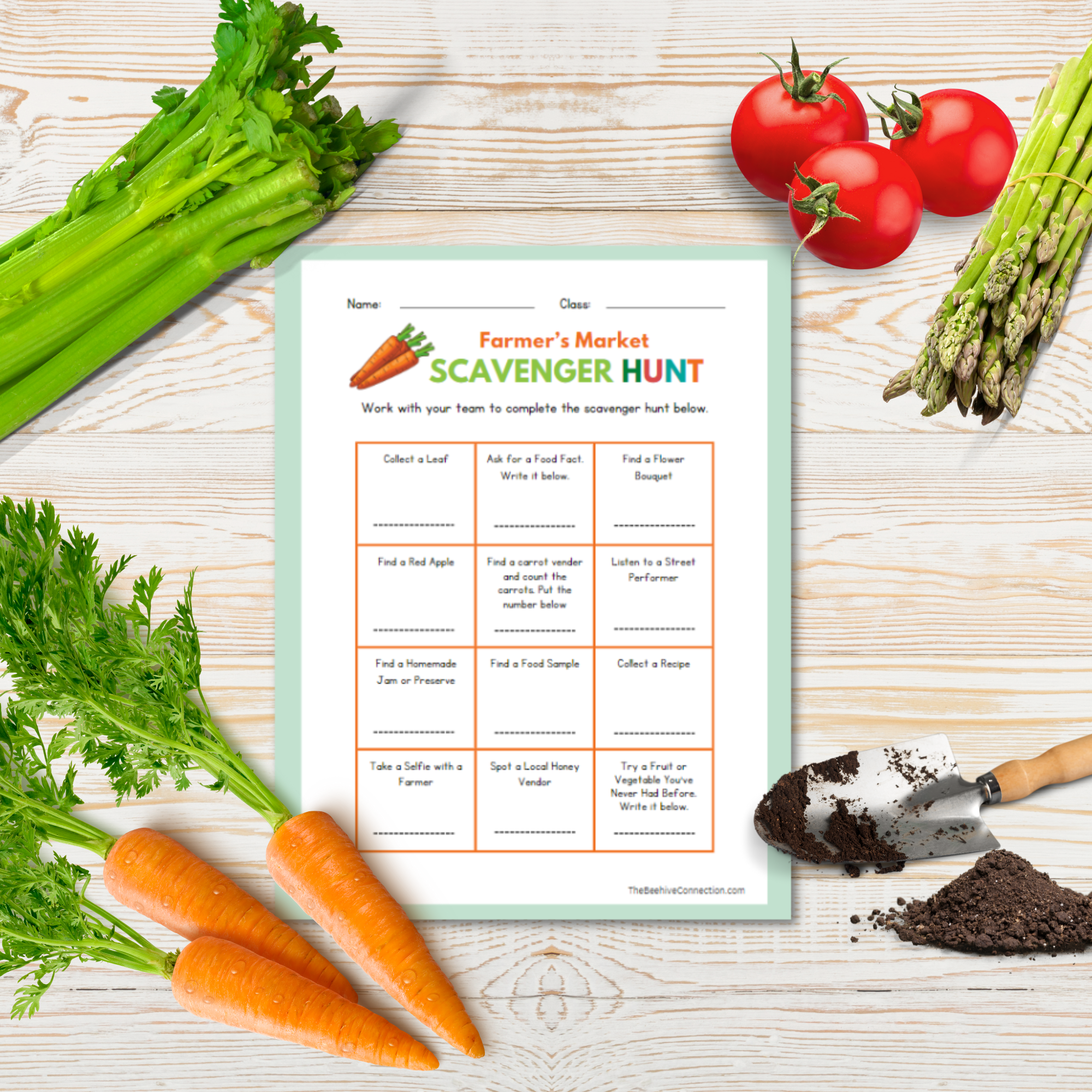 FREE Farmer's Market Scavenger Hunt Printable for Free Printable Grocery Store Scavenger Hunt Worksheet