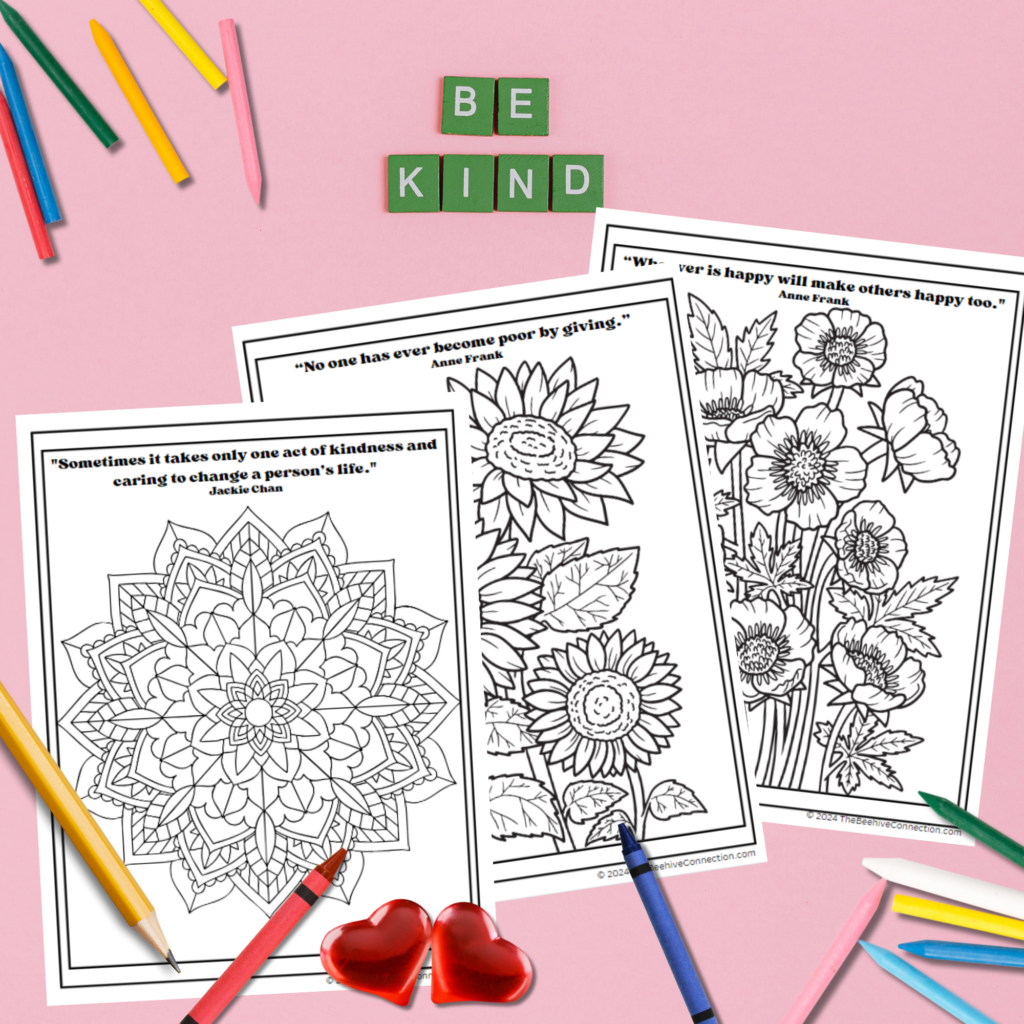 kindness coloring pages for adults