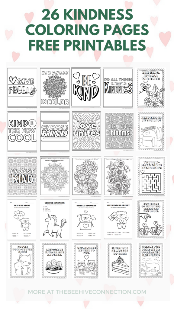 26 free kindness coloring pages