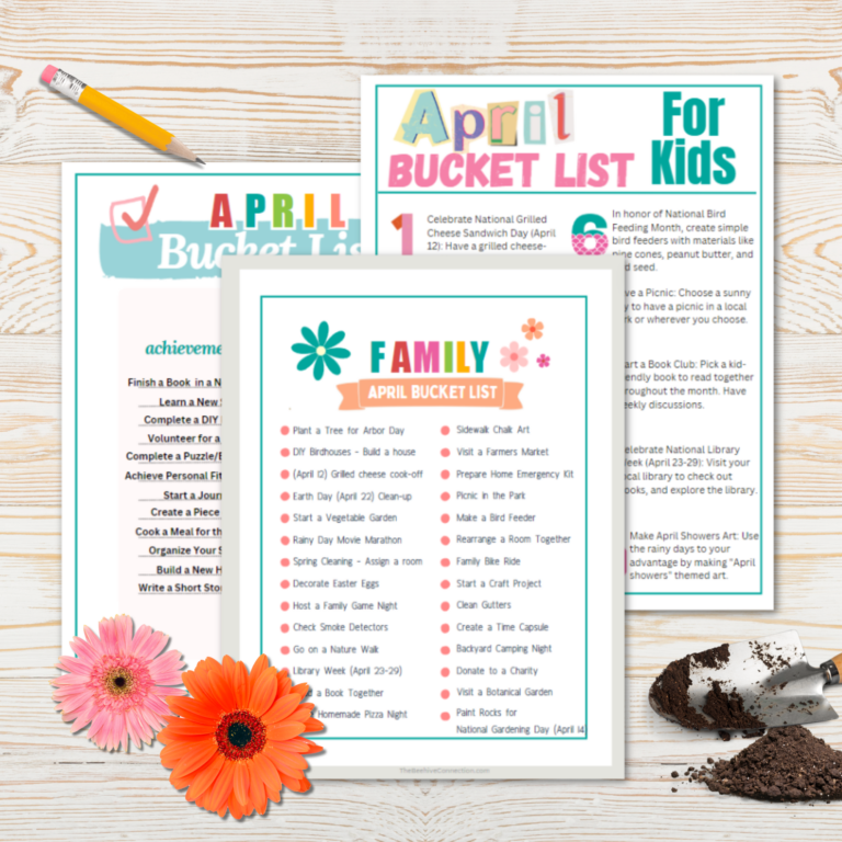 Your Ultimate April Bucket List for Family Fun – 2024 FREE Printable