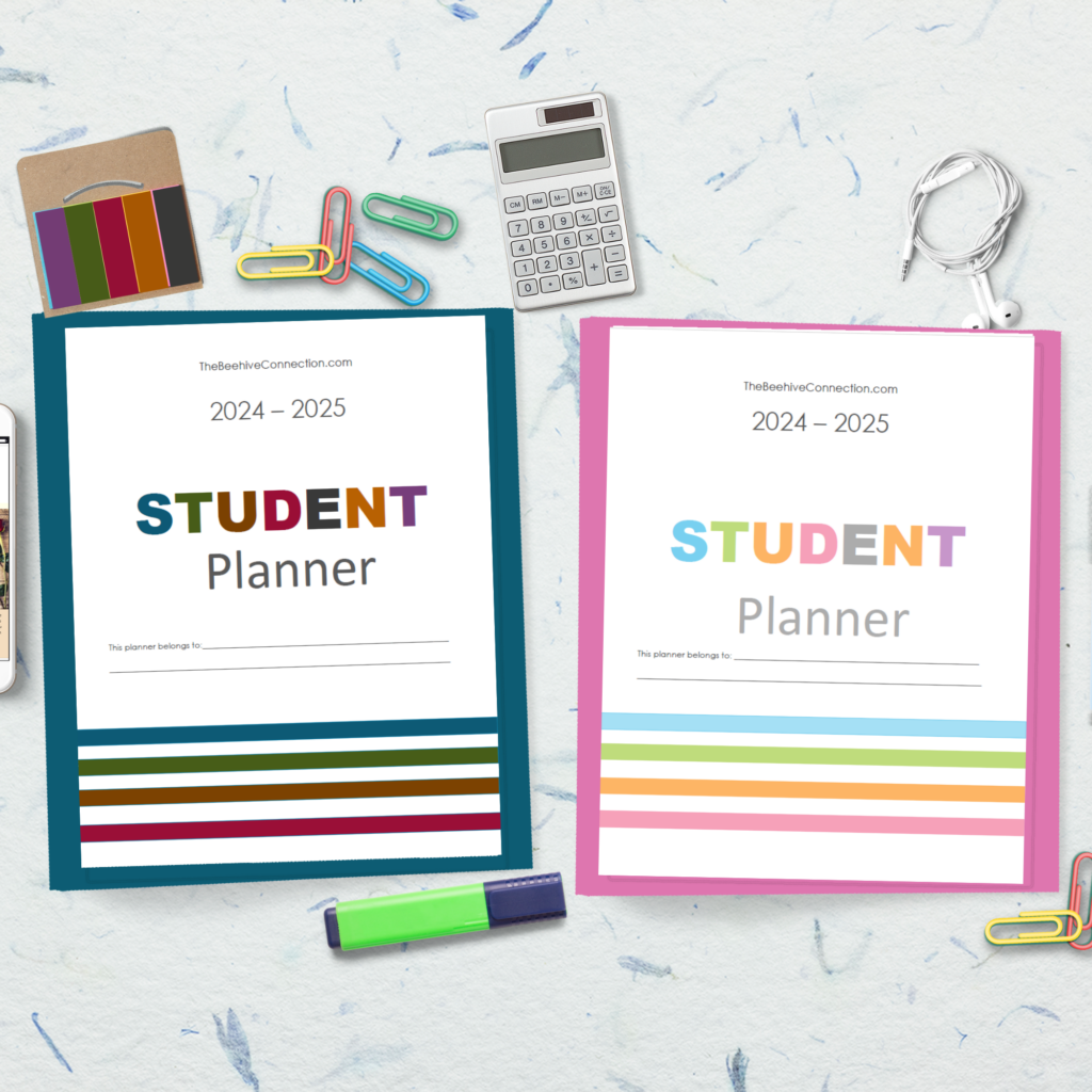 student planner printable pastel and dark mode binders