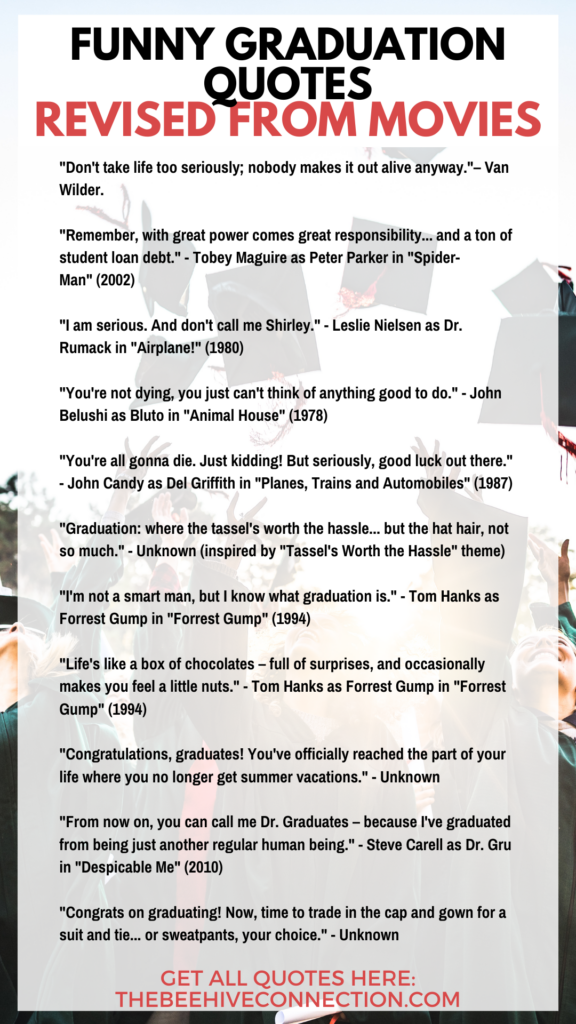 funny graduation quotes from movies