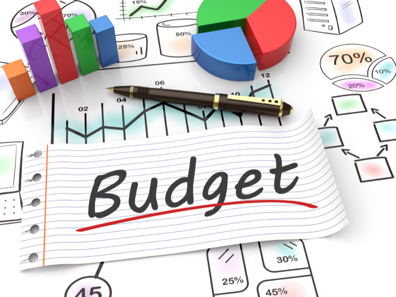 word budget, pen and charts. chore list for teens