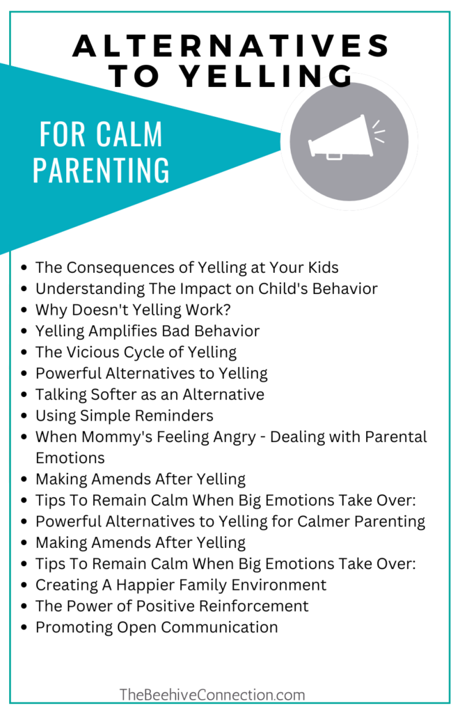 alternative to yelling for calm parenting