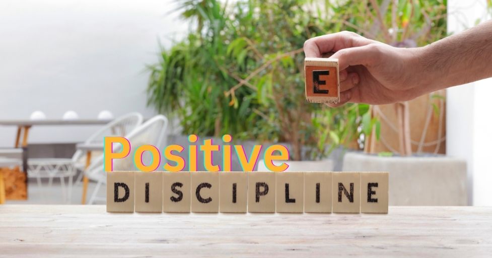 Natural Consequences Definition -block letters saying Positive discipline