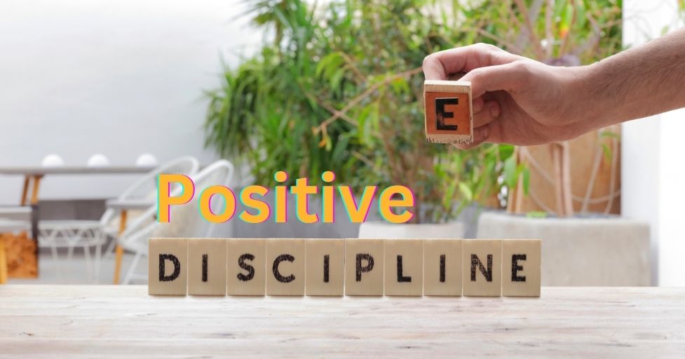 blocks built to spell positive discipline