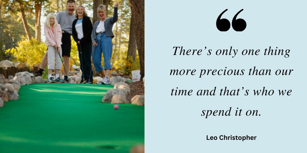 spend time quote by leo christopher