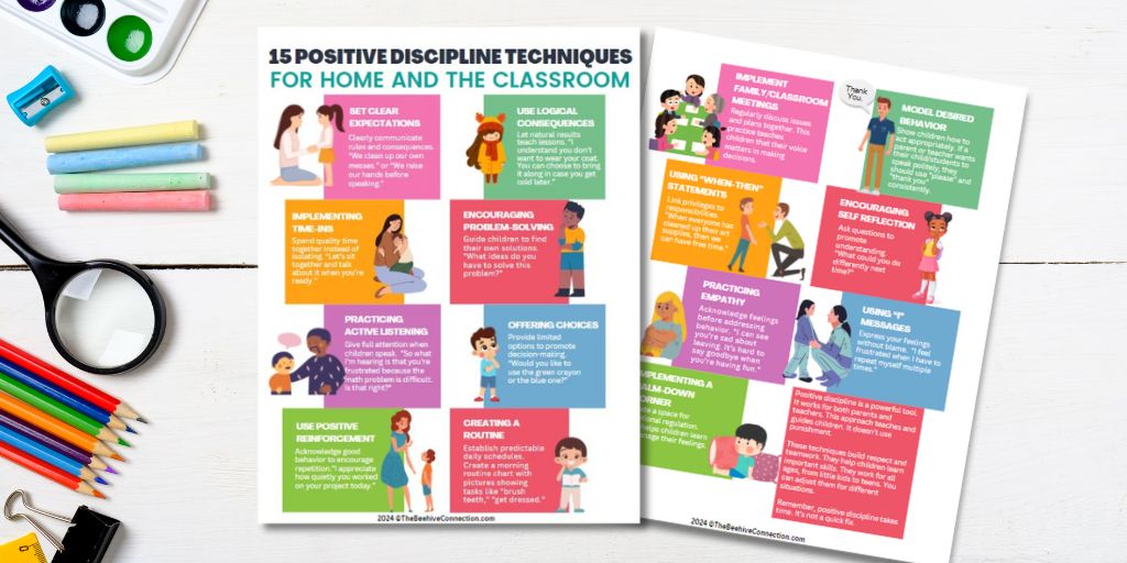 15 positive discipline techniques pdf for home and the classroom