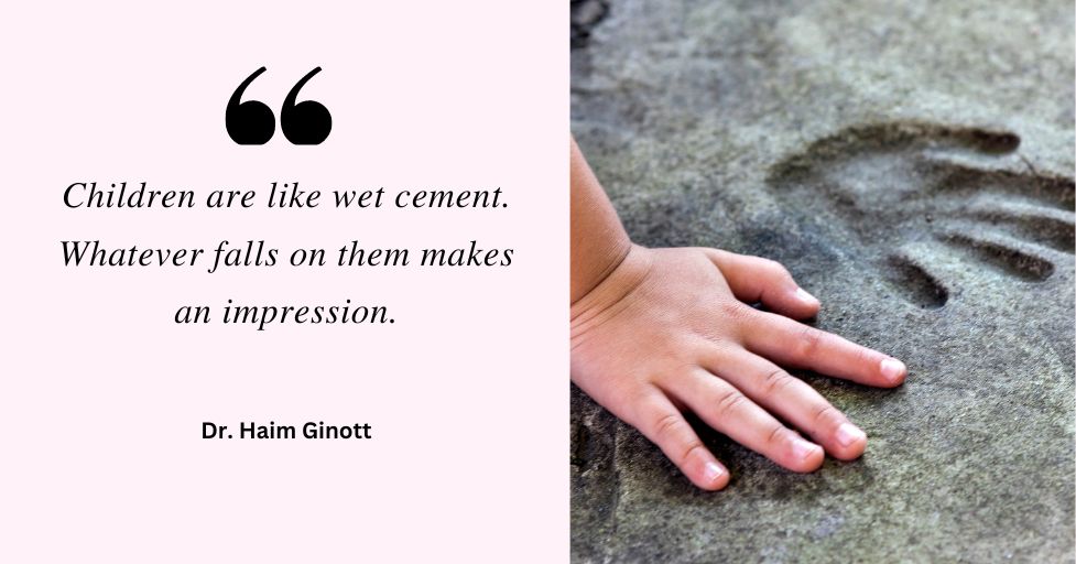 parenting quote by Dr Haim Ginott