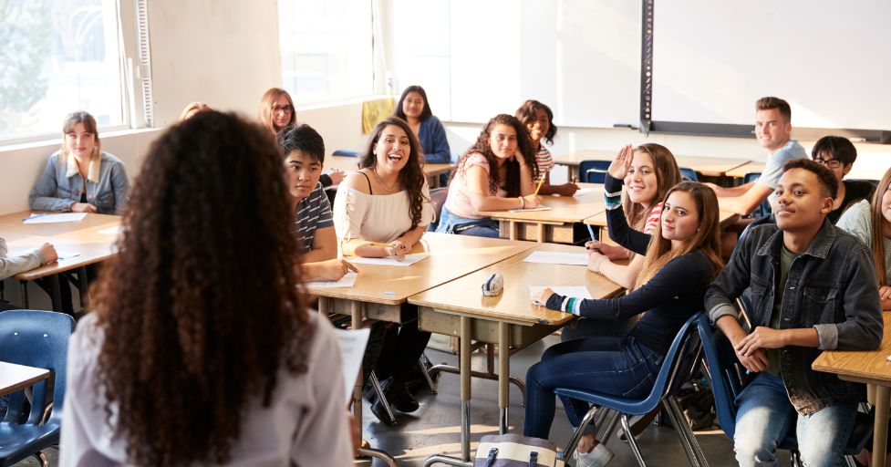 Activities for Teenagers on Self-Esteem Teenagers in a class