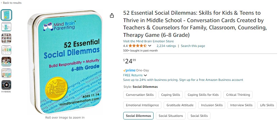 52 Essential Social Dilemmas conflict resolution games for kids