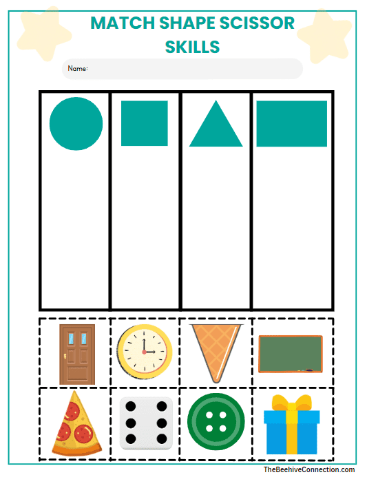 simple cutting worksheets