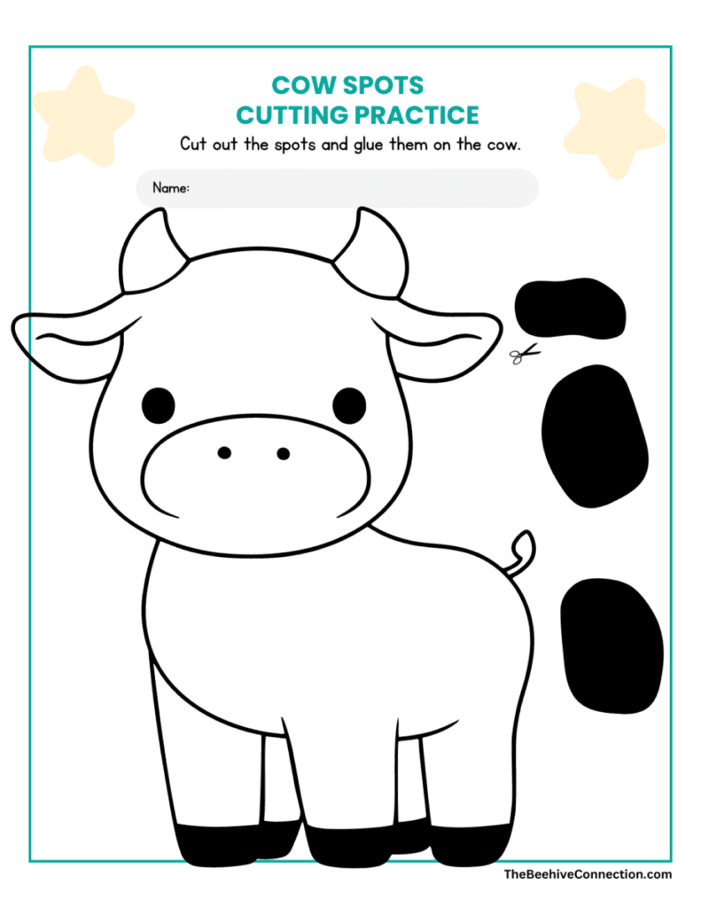 preschool cut and paste worksheets