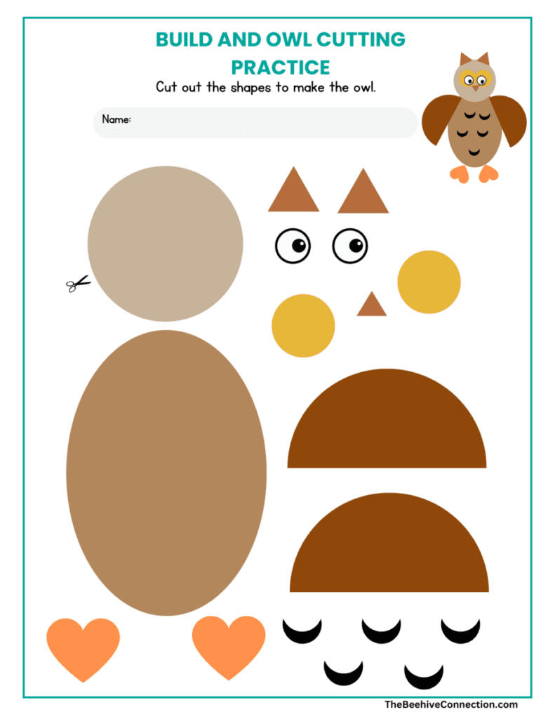 cut and paste worksheets for preschool