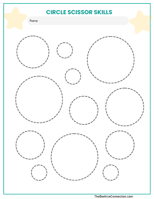 cutting worksheet circles