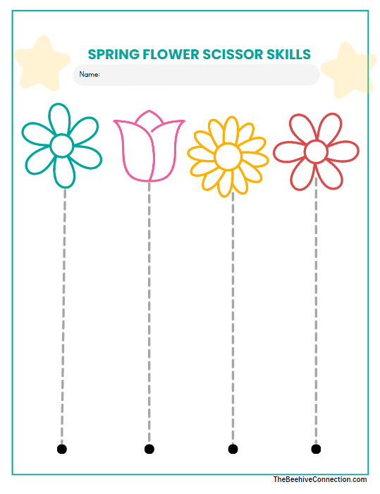 vertical cutting worksheets