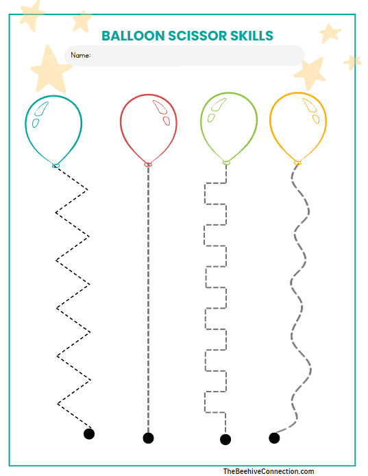 simple cutting worksheets