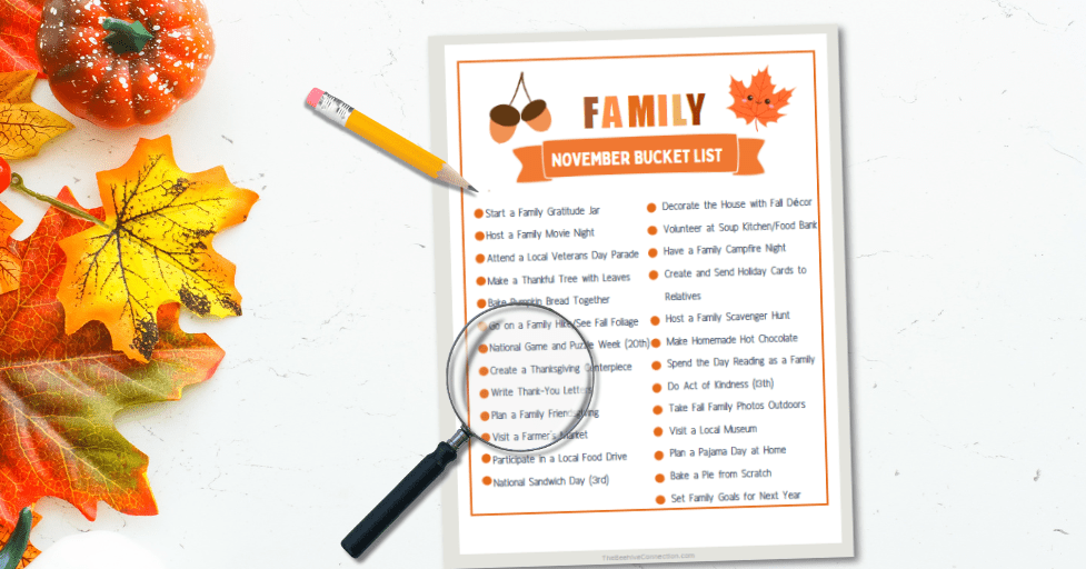 November Bucket List Ideas for Family