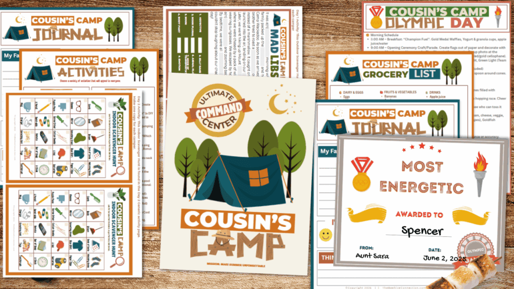 cousins camp activities and ideas printables for cousins camp
