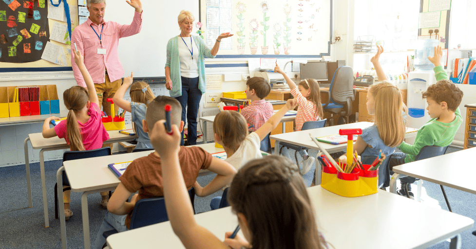 morning routine kindergarten young children in a classroom